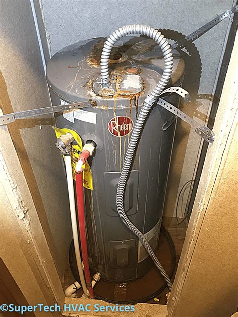 water heater leaking from electric junction box|water heater leaking from floor.